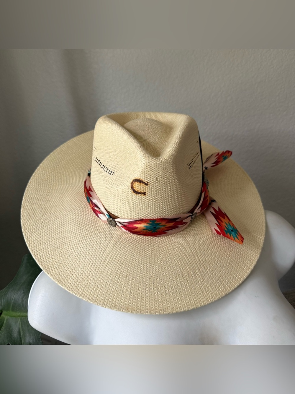 Charlie 1 Horse Navajo Aztec Scarf Western Cowboy Hat Medium